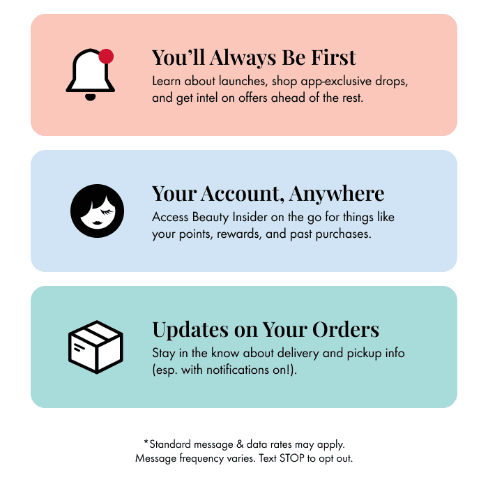 You'll always be first. Your account, anywhere. Updates on your orders.