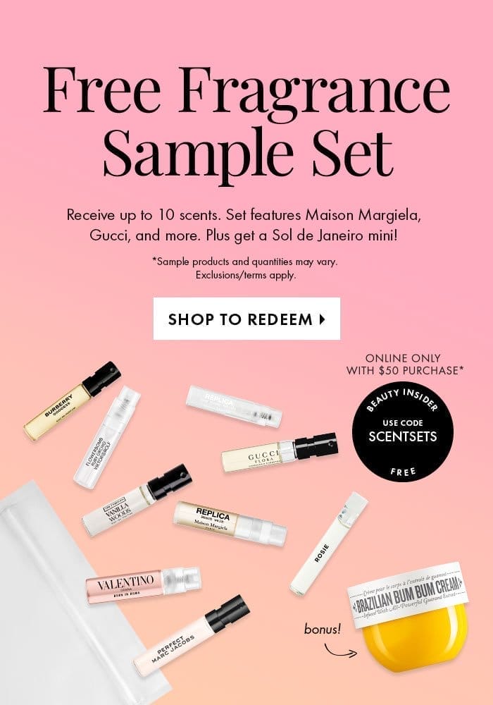 Fragrance Sample Bag