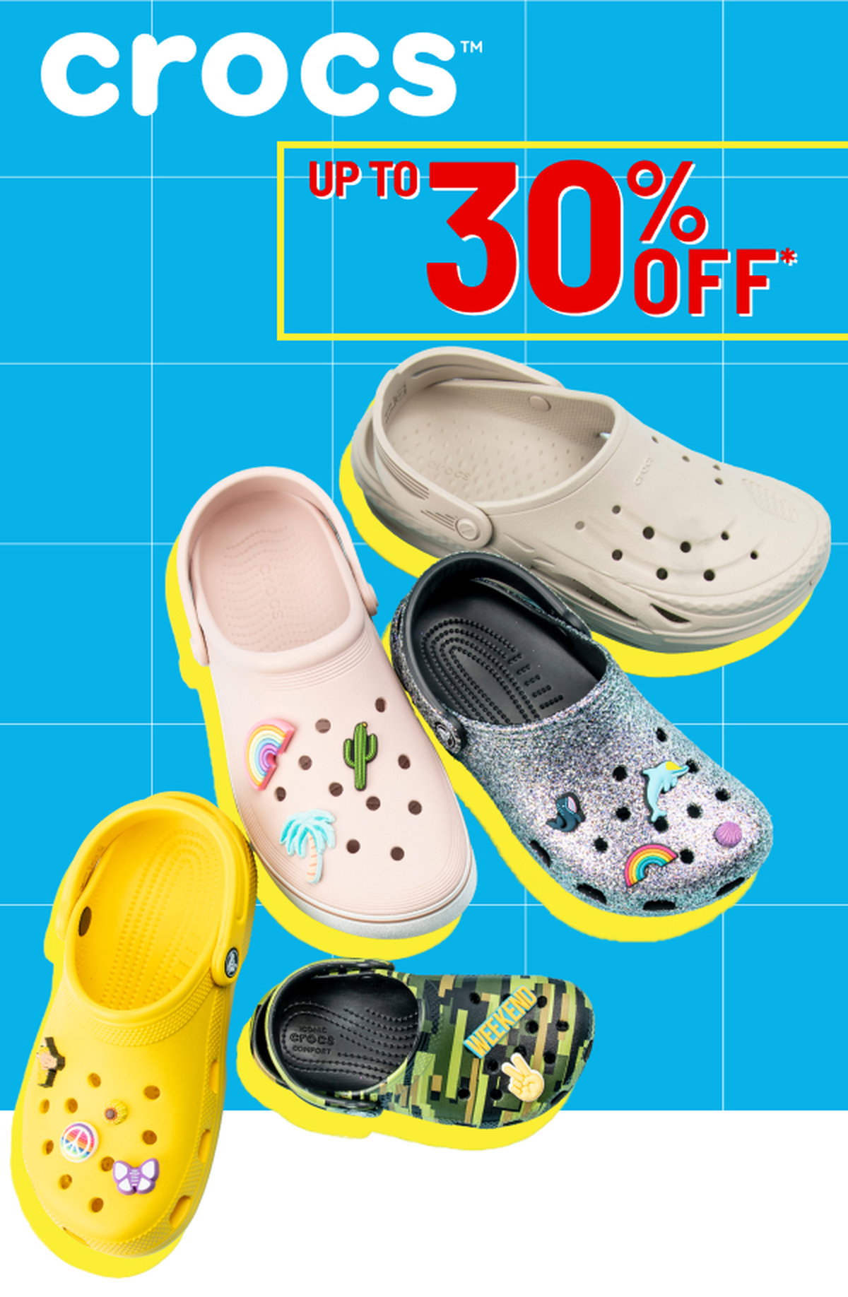 CROCS up to 30% off 