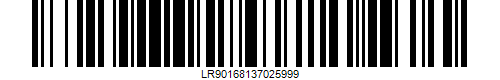 Bar Code: LR90168137025999