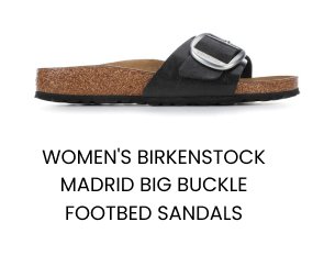 women's birkenstock madrid buckle footbed sandals