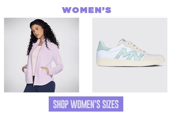 WOMEN'S SIZES, SHOP NOW