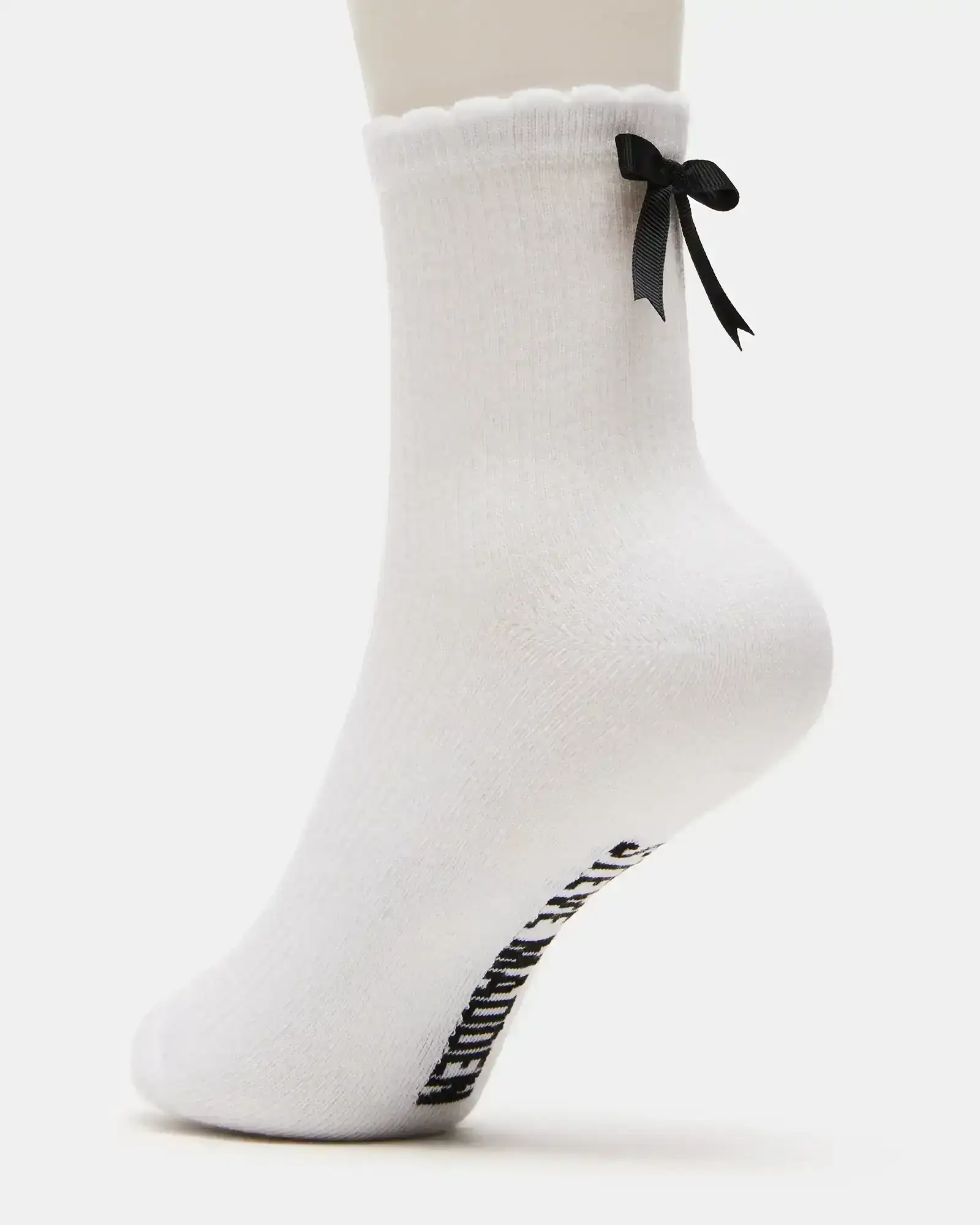 BOW SOCKS WHITE-WHITE / ONESZ / 2