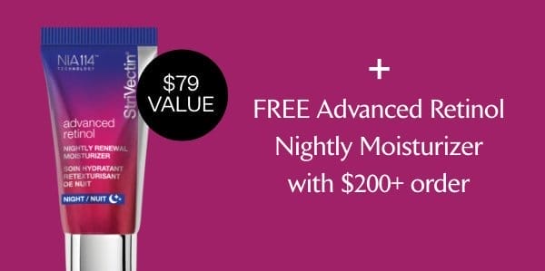 Get this Advanced Retinol Moisturizer with \\$200+ order