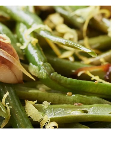 SAUTÉED GREEN BEANS WITH LEMON-THYME DRESSING