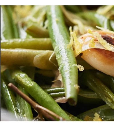 SAUTÉED GREEN BEANS WITH LEMON-THYME DRESSING