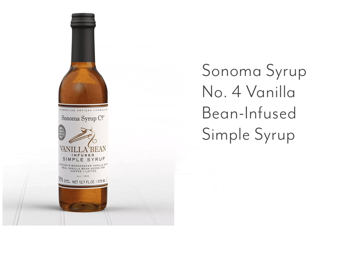 Sonoma Syrup No. 4 Vanilla Bean-Infused Simple Syrup