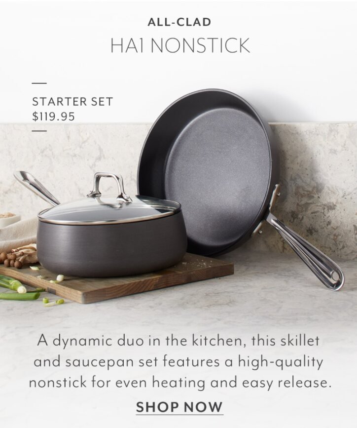 All-Clad HA1 Nonstick Starter Skillet & Saucepan Set