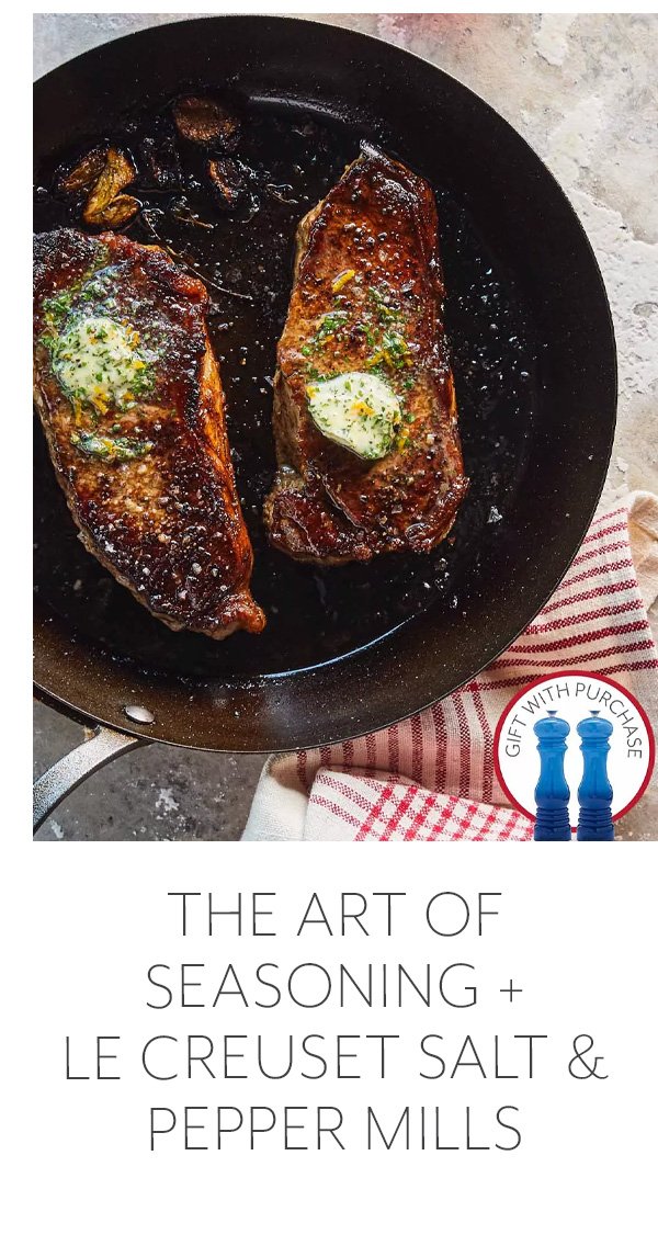 The Art Of Seasoning + Le Creuset Salt & Pepper Mills