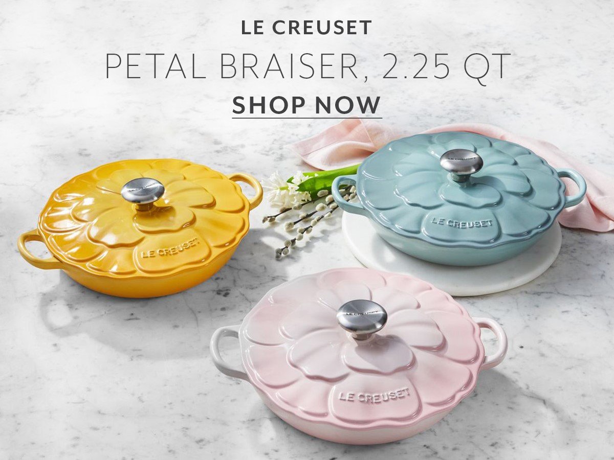 Le Creuset Enameled Cast Iron Signature Petal Braiser, 2.25 Qt.