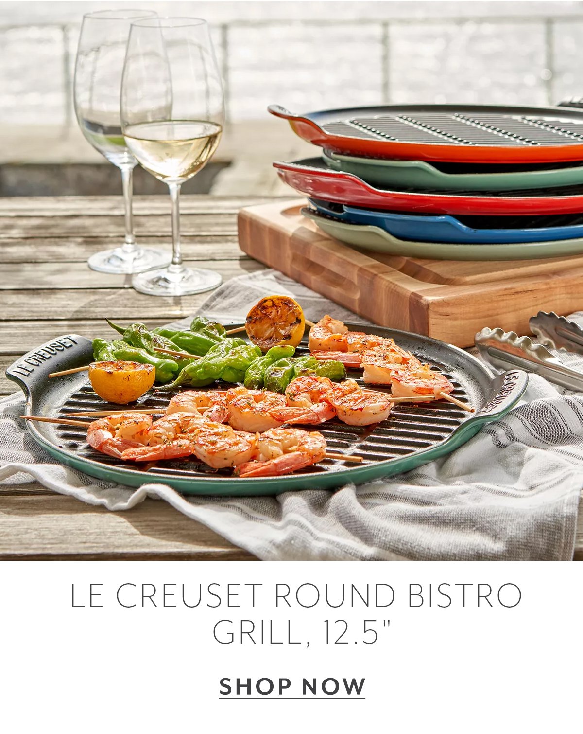 Le Creuset Round Bistro Grill, 12.5"