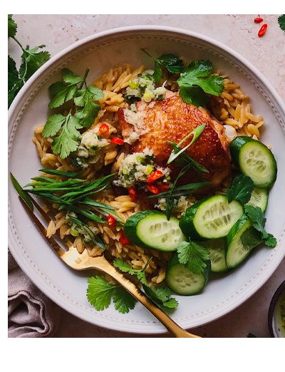 HAWKER-INSPIRED ONE-PAN CHICKEN AND ORZO