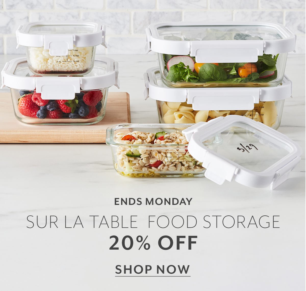 20% Off SLT Food Storage Ends Tomorrow