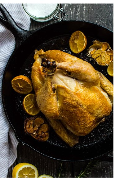 GARLIC LEMON ROSEMARY ROASTED CHICKEN