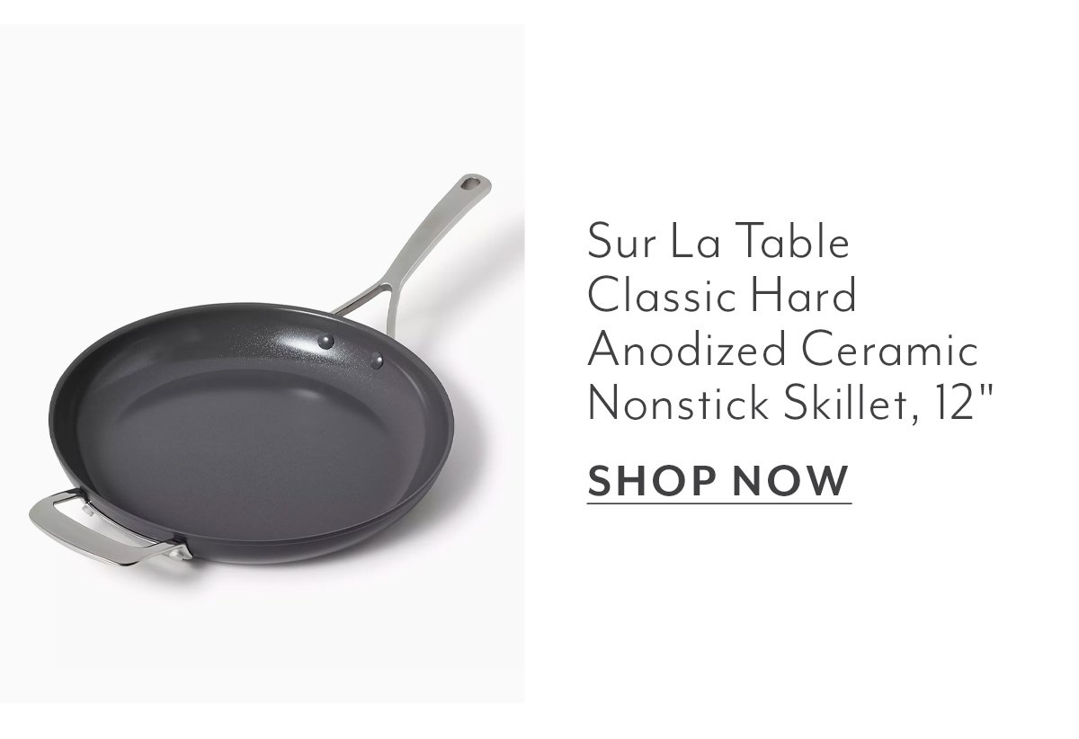 Sur La Table Classic Hard Anodized Ceramic Nonstick Skillet, 12in