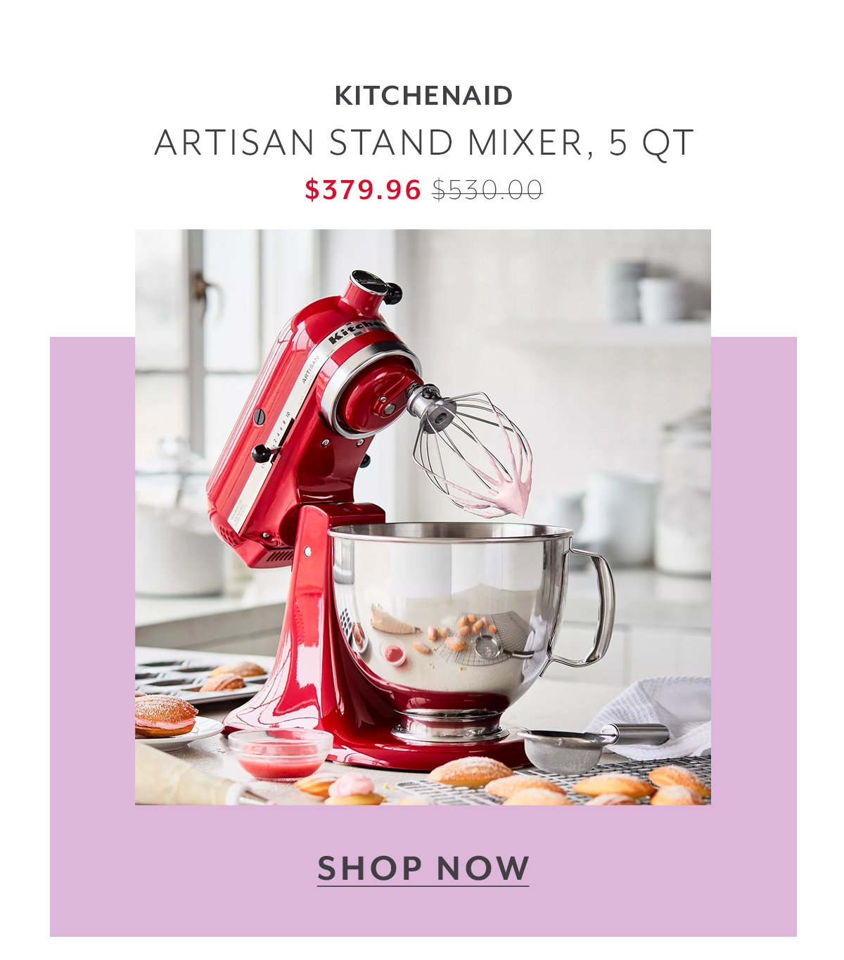 KitchenAid® Artisan Stand Mixer, 5 Qt.