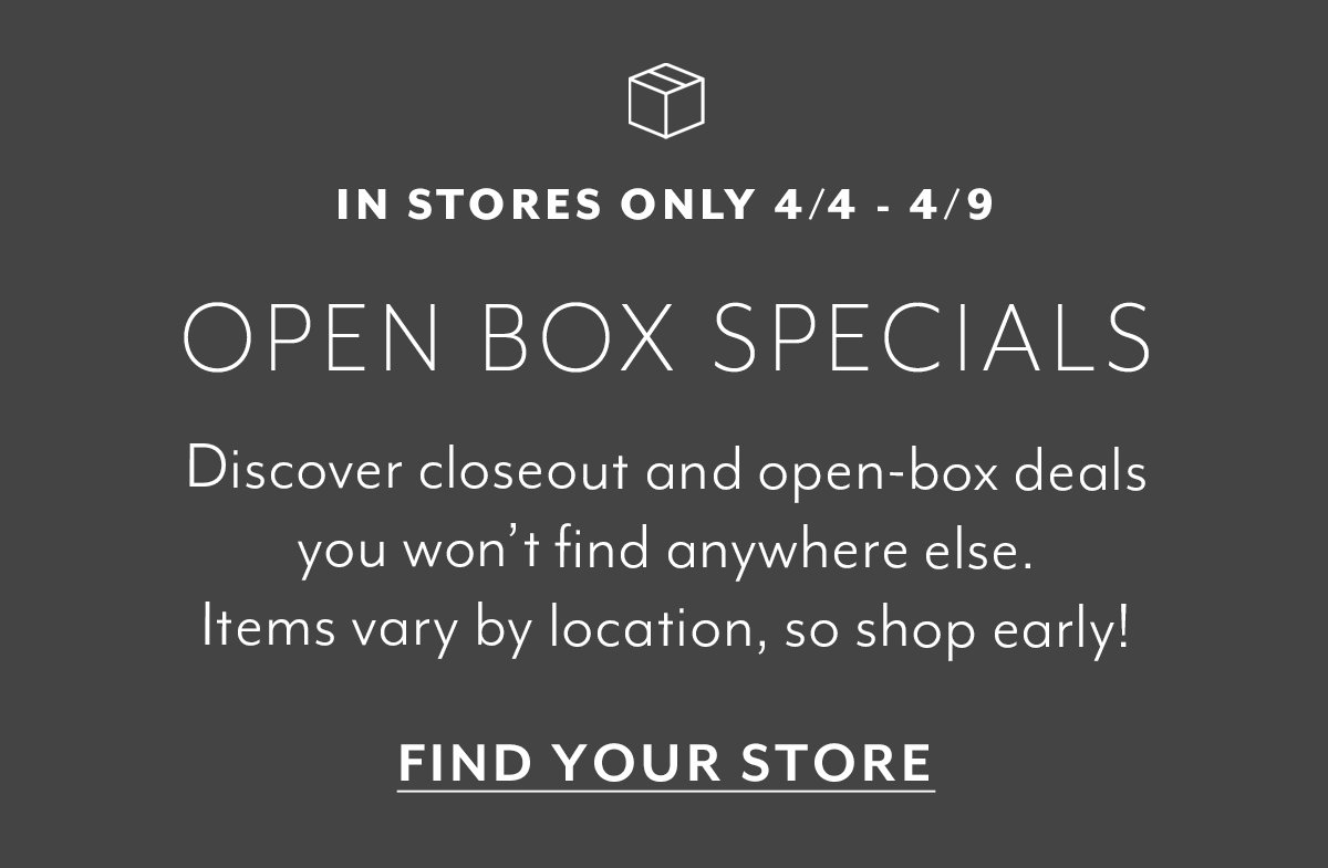 Open Box Specials