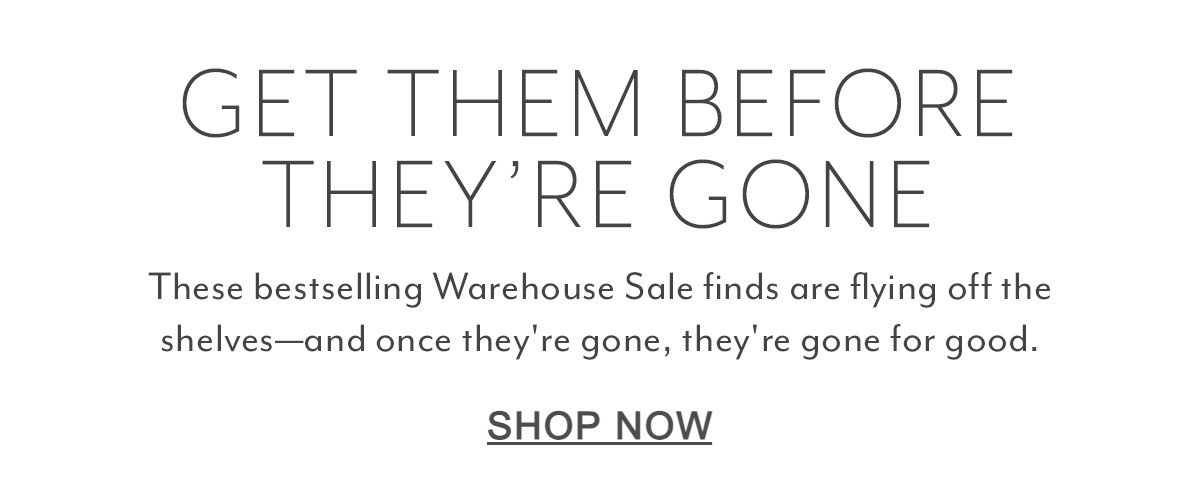 WAREHOUSE SALE