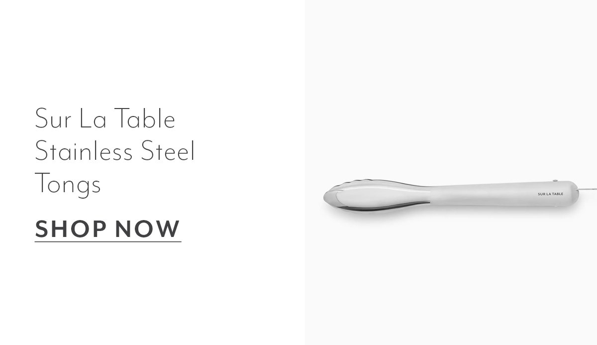 Sur La Table Stainless Steel Tongs