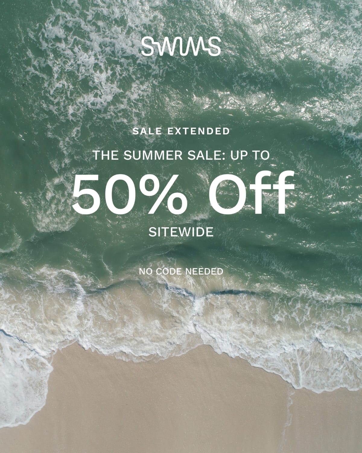 EXTENDED - THE SUMMER SALE - UP TO 50% OFF