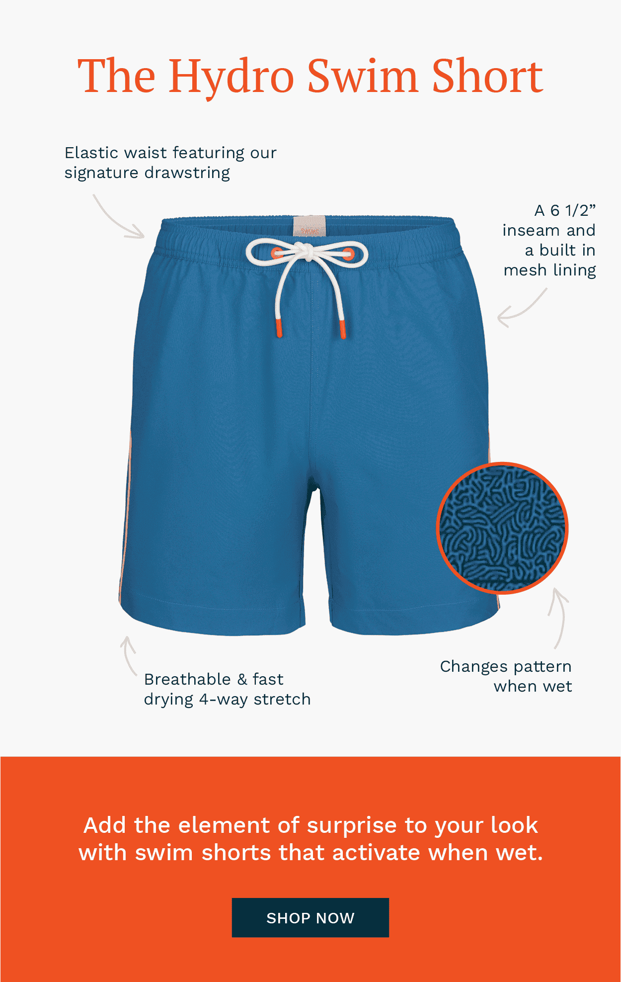 THE HYDRO SWIM SHORT