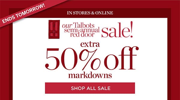 Extra 50% off markdowns | Shop All Sale