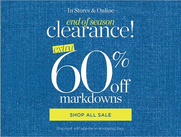 Shop 60% off Clearance