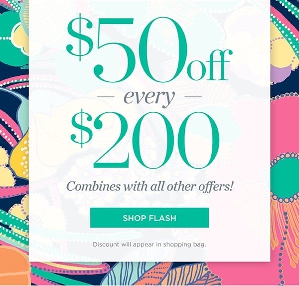 \\$50 off every \\$200 | Shop Flash