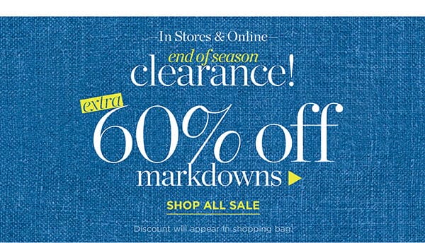 Shop 60% off Clearance