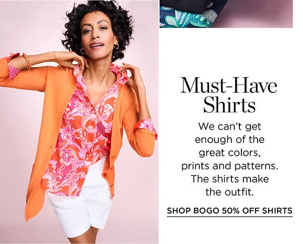 Shop BOGO 50% off Shirts