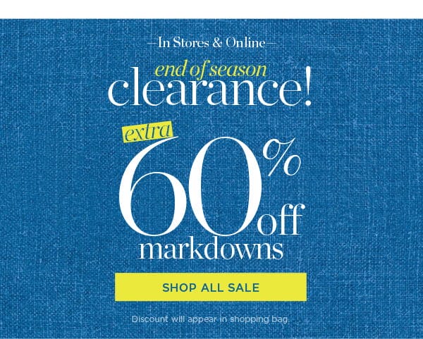 Shop 60% off Clearance