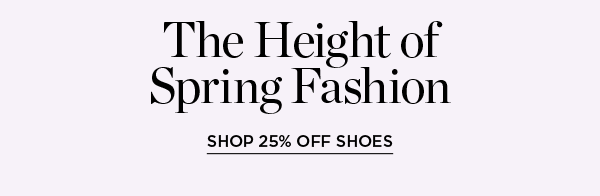 Shop 25% off Shoes