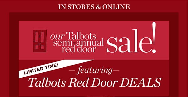 Our Talbots Semi-Annual Red Door Sale! Featuring Talbots Red Door Deals