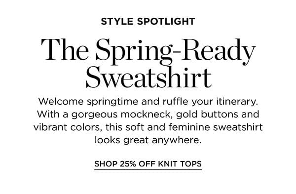 Shop 25% off Knit Tops