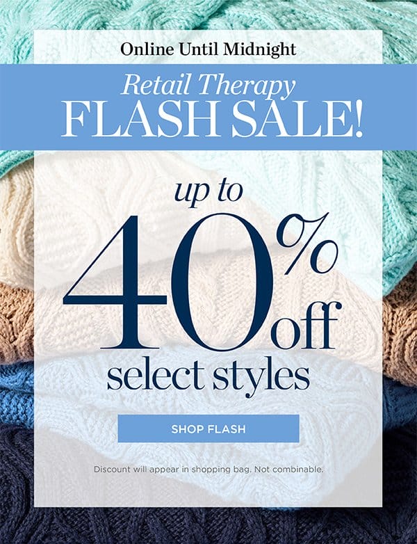 Up to 40% off Select Styles | Shop Now