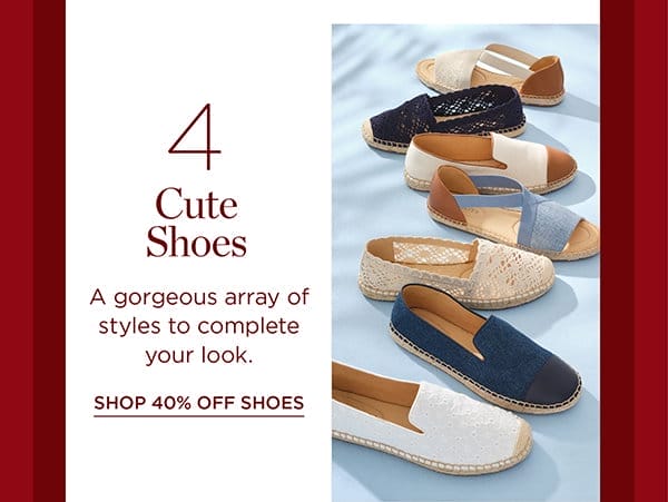 Shop 40% off Shoes