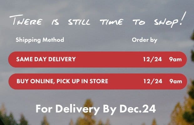 Holiday Shipping Deadlines