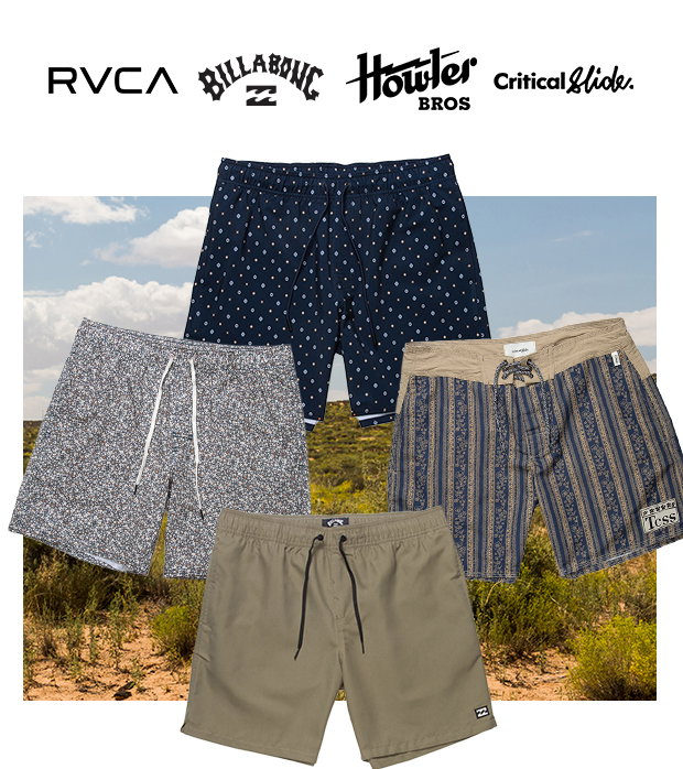 Shop RVCA, Billabong, Howler Bros and Critical Slide