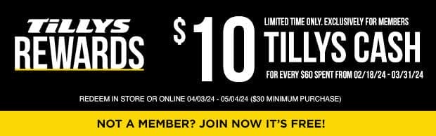 Earn Tillys Cash