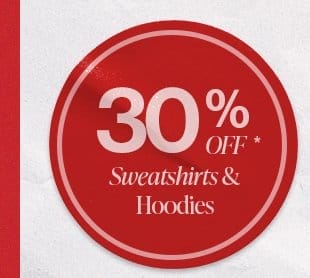 30% Off Sweatshirts Hoodies