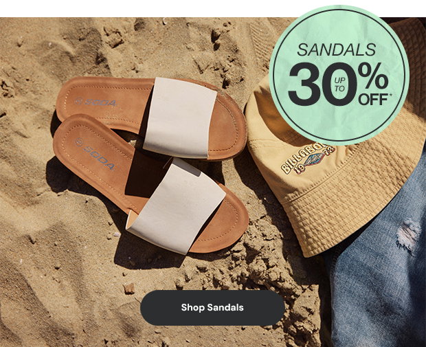 up to 30% Off Sandals