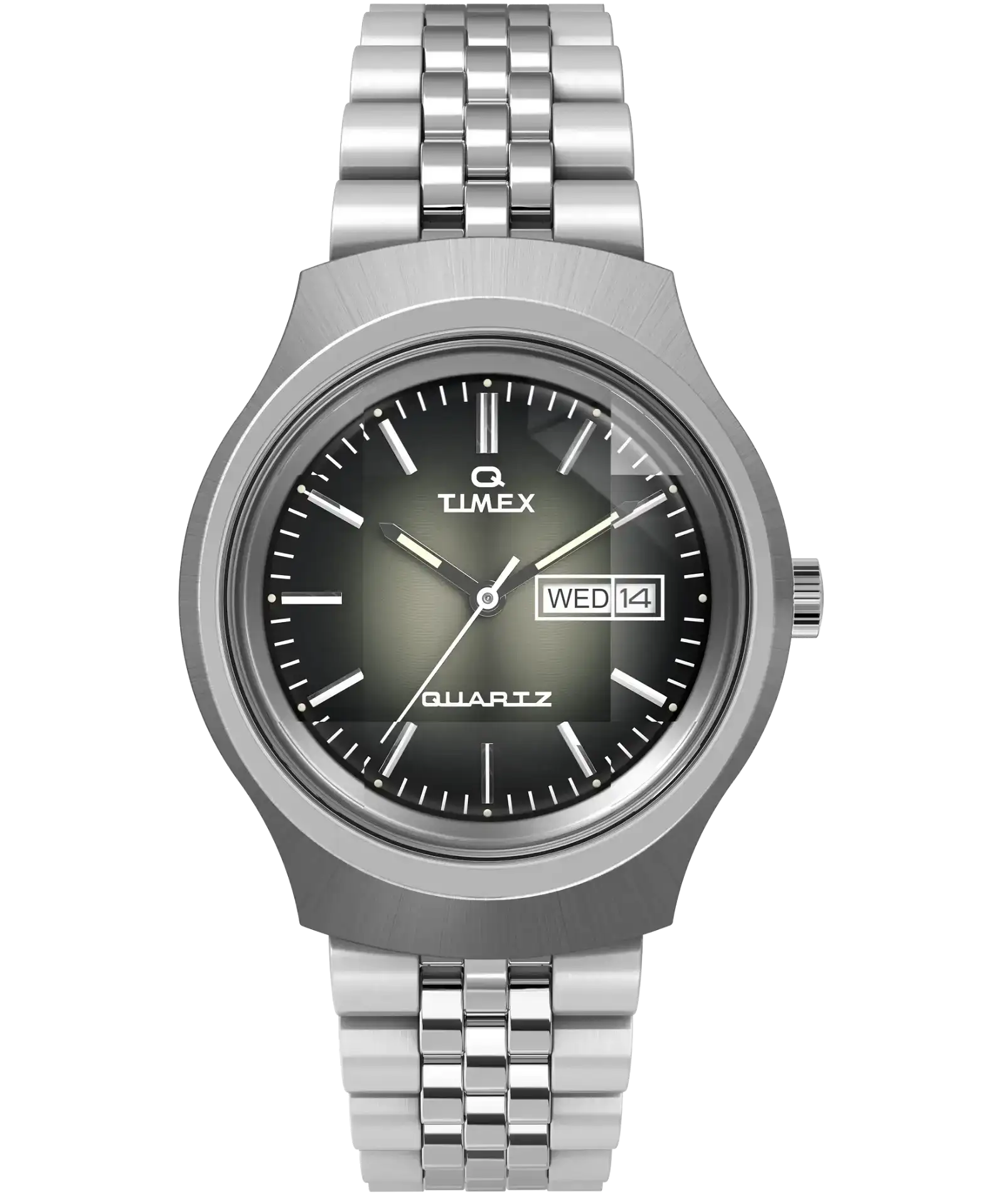 Image of Q Timex Reissue Dégradé 38mm Stainless Steel Bracelet Watch