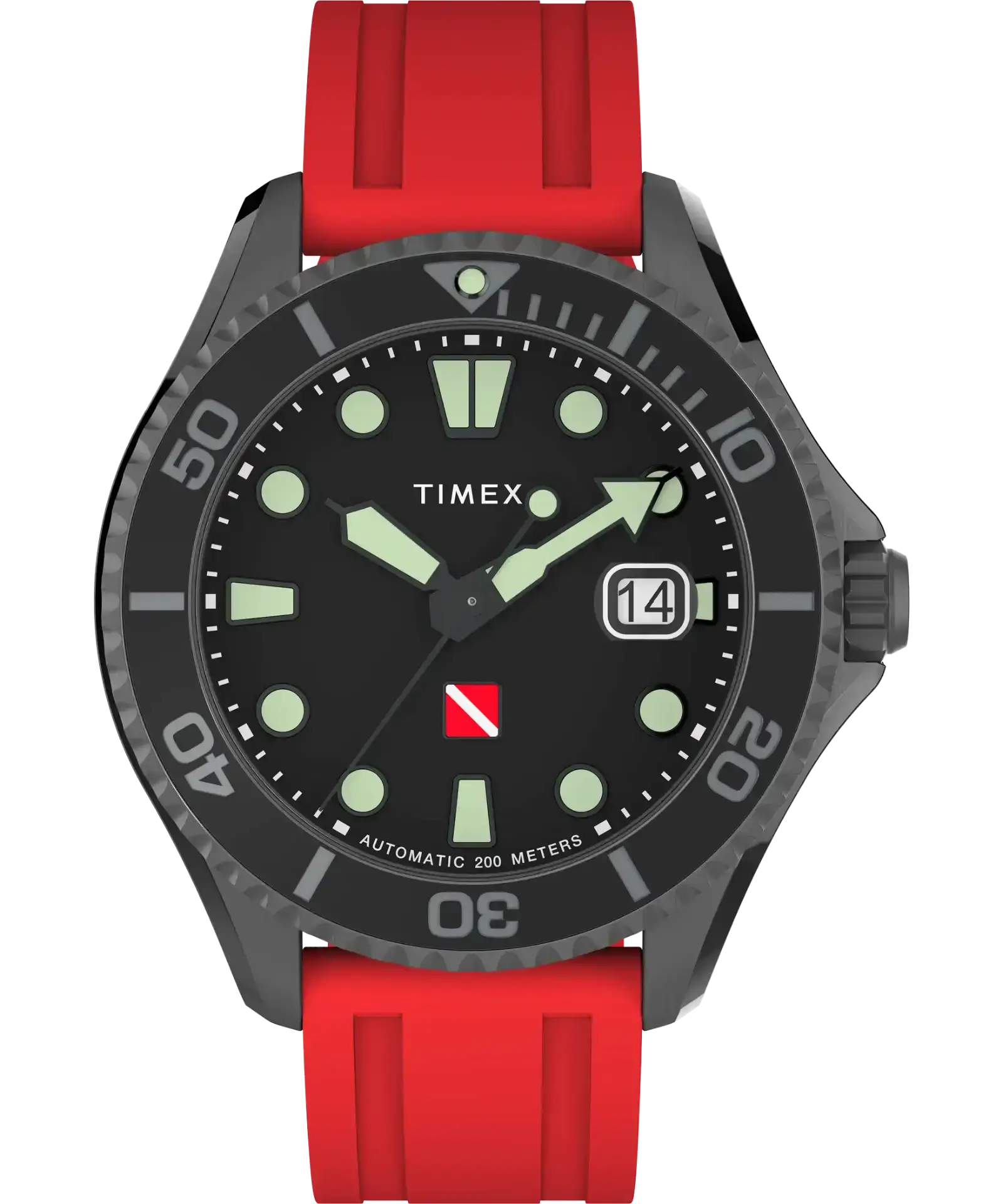 Image of Tiburón Automatic 44mm Synthetic Rubber Strap Watch
