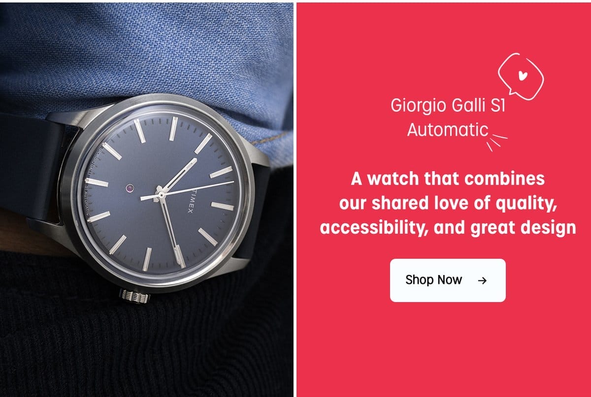 Giorgio Galli Automatic | A watch that combines our shared love of quality, accessibility, and great design | Shop Now