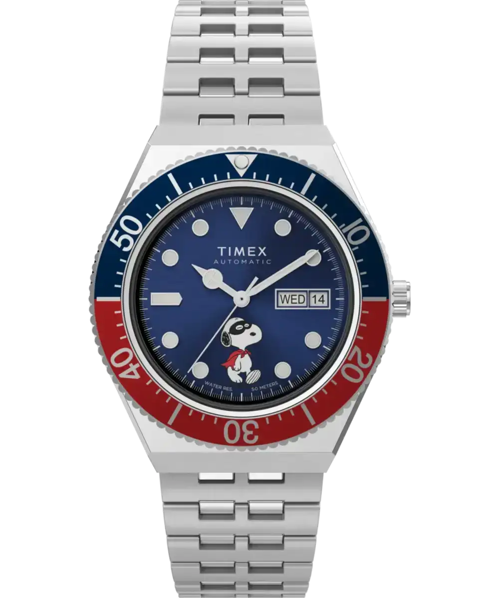 Image of M79 Automatic x Peanuts 40mm Stainless Steel Bracelet Watch