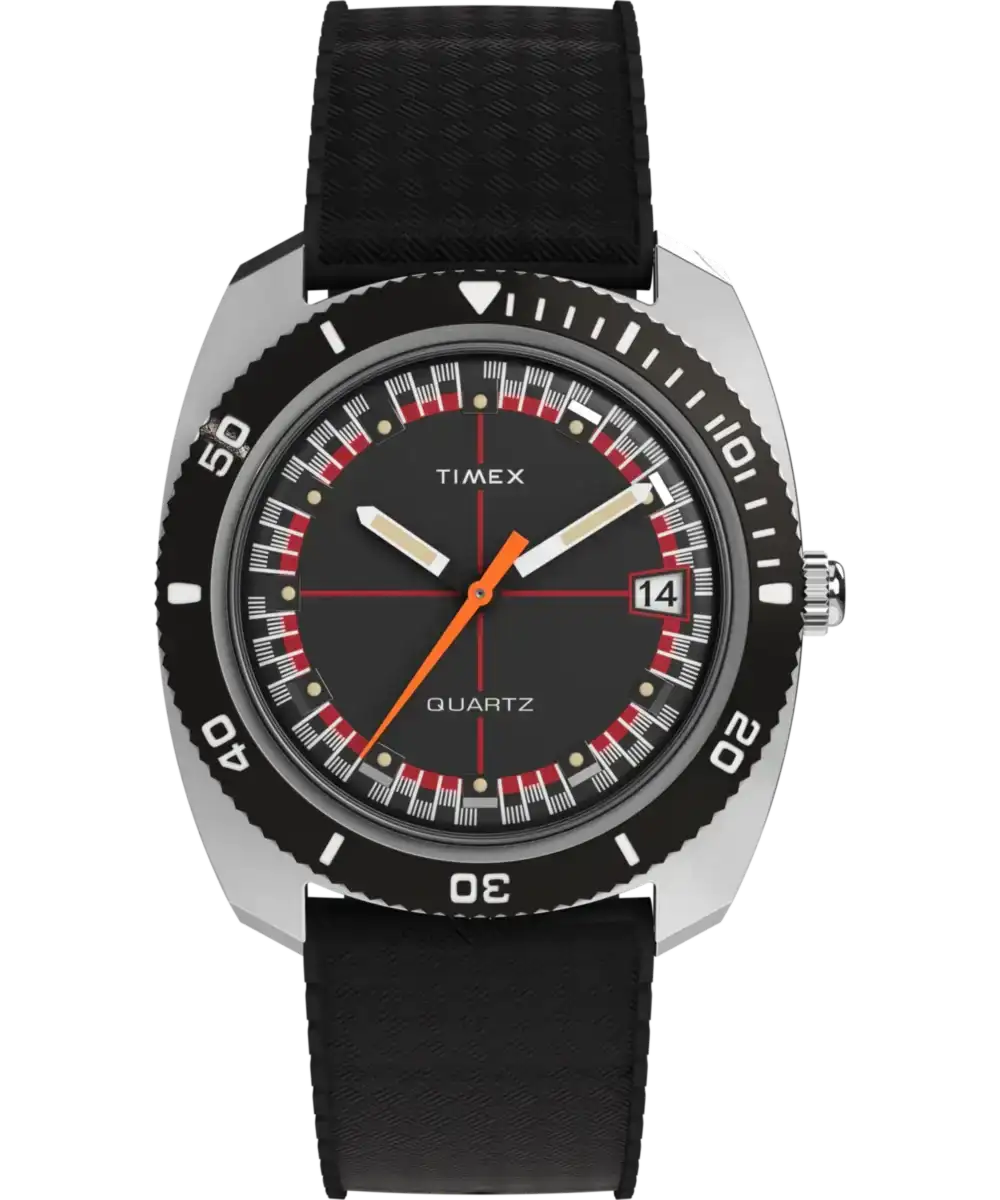 Image of Q Timex Reissue 1971 Velocity 36mm Synthetic Rubber Strap Watch