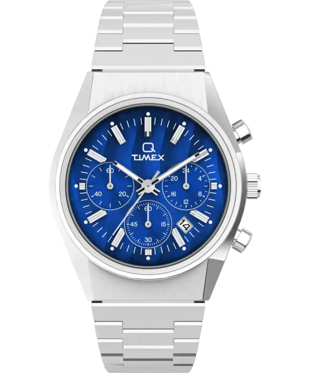 Image of Q Timex Falcon Eye Chronograph 40mm Stainless Steel Bracelet Watch