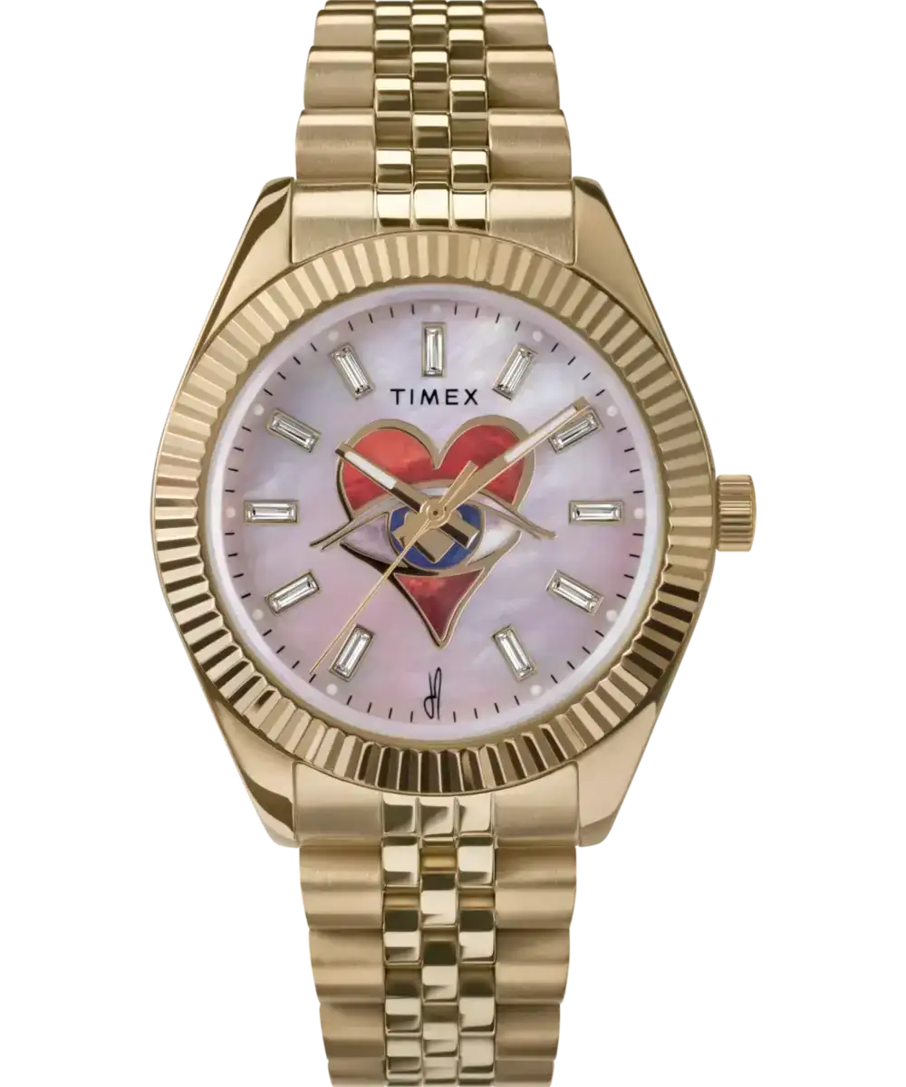 Image of Timex x Jacquie Aiche 36mm Stainless Steel Bracelet Watch