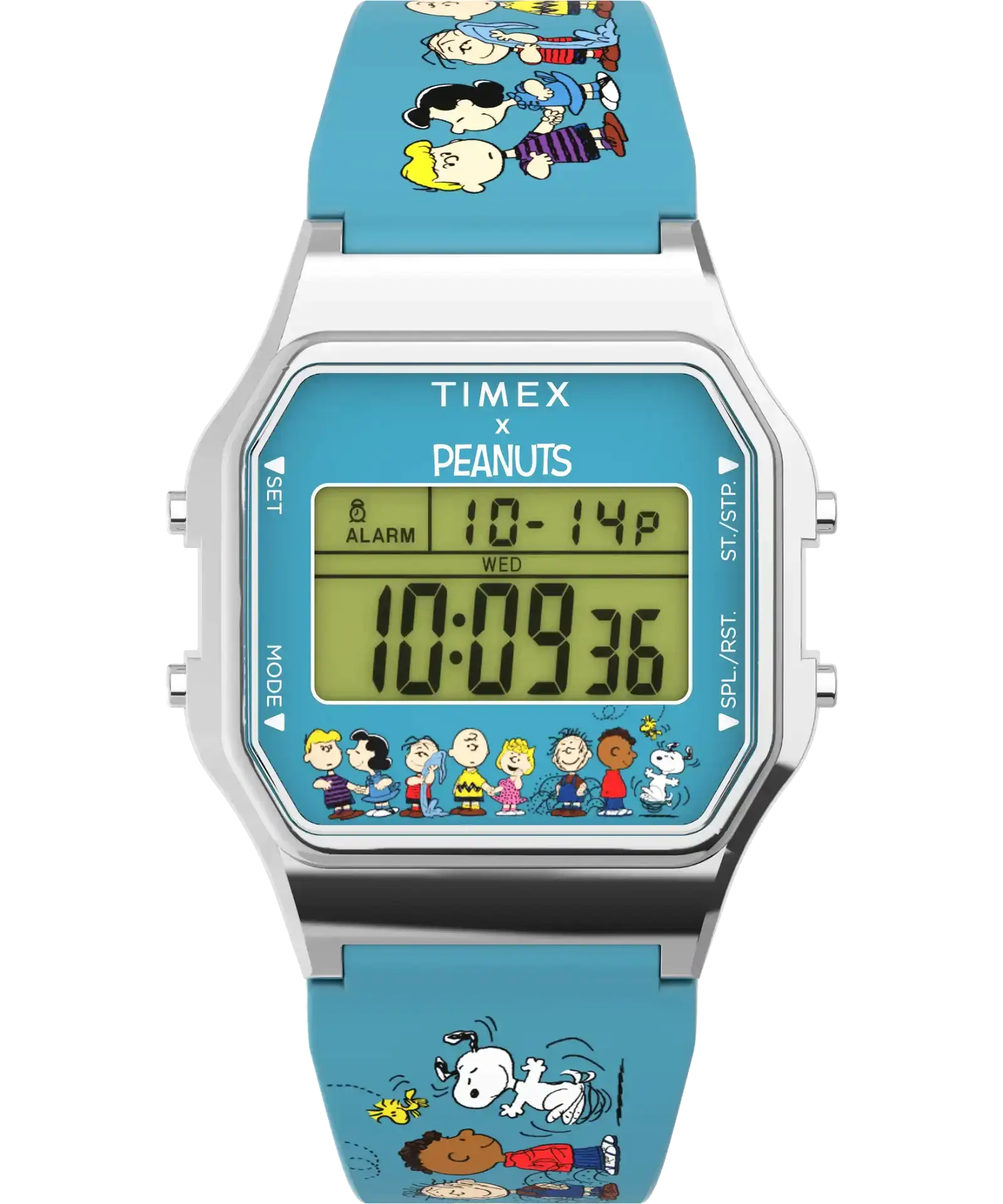 Image of Timex T80 x Peanuts Gang's All Here 34mm Resin Strap Watch