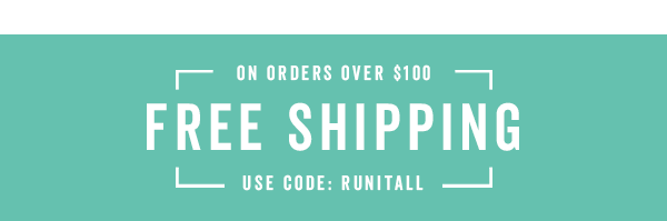 Free Shipping Over \\$100 With Code: RUNITALL >